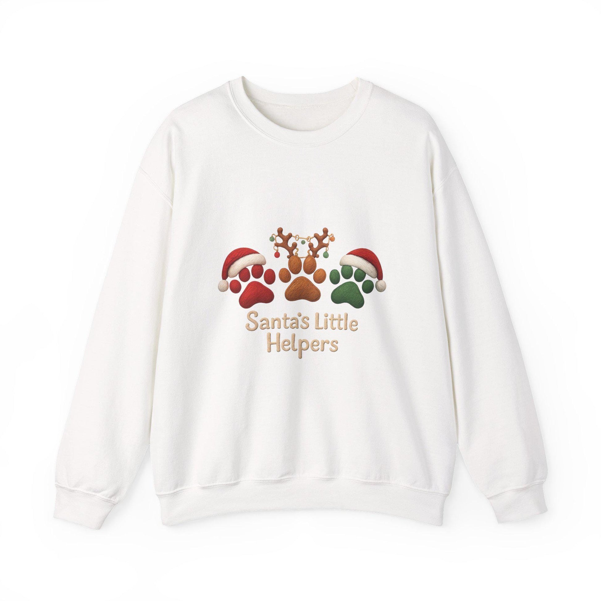 Santas Little Helpers Reindeer Paw Print Sweatshirt | Loki's Shop Too