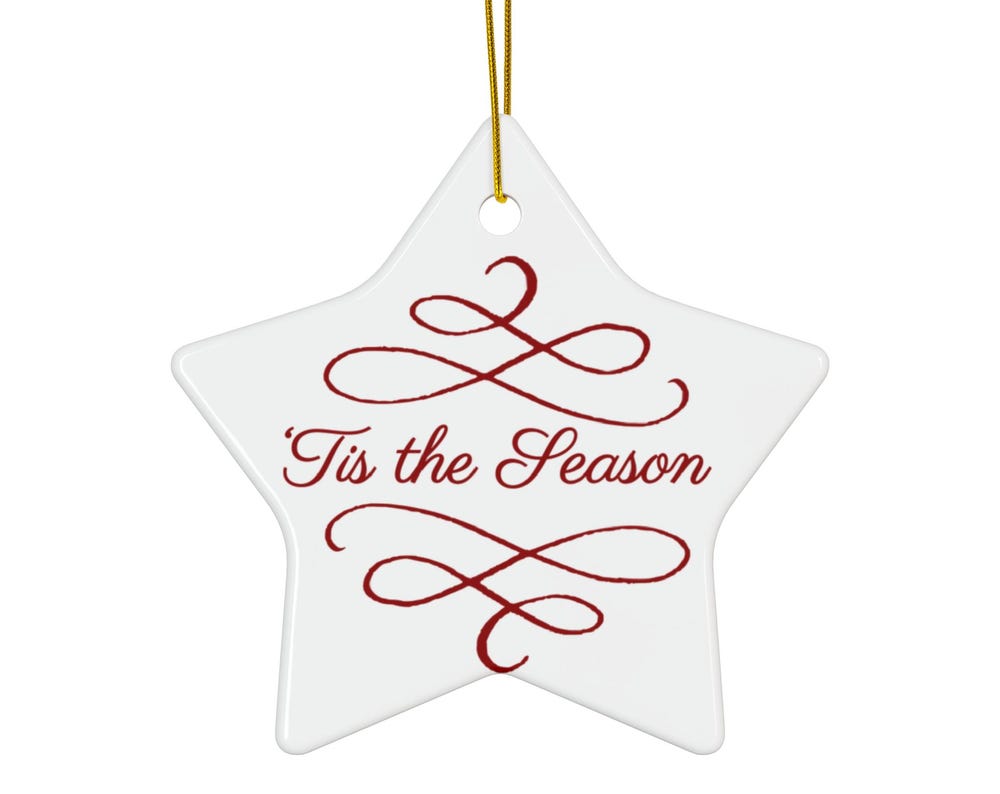 Christmas Tis the Season Ornament | Loki's Shop Too